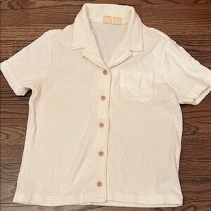 GAP Cream Organic Cotton Shirt